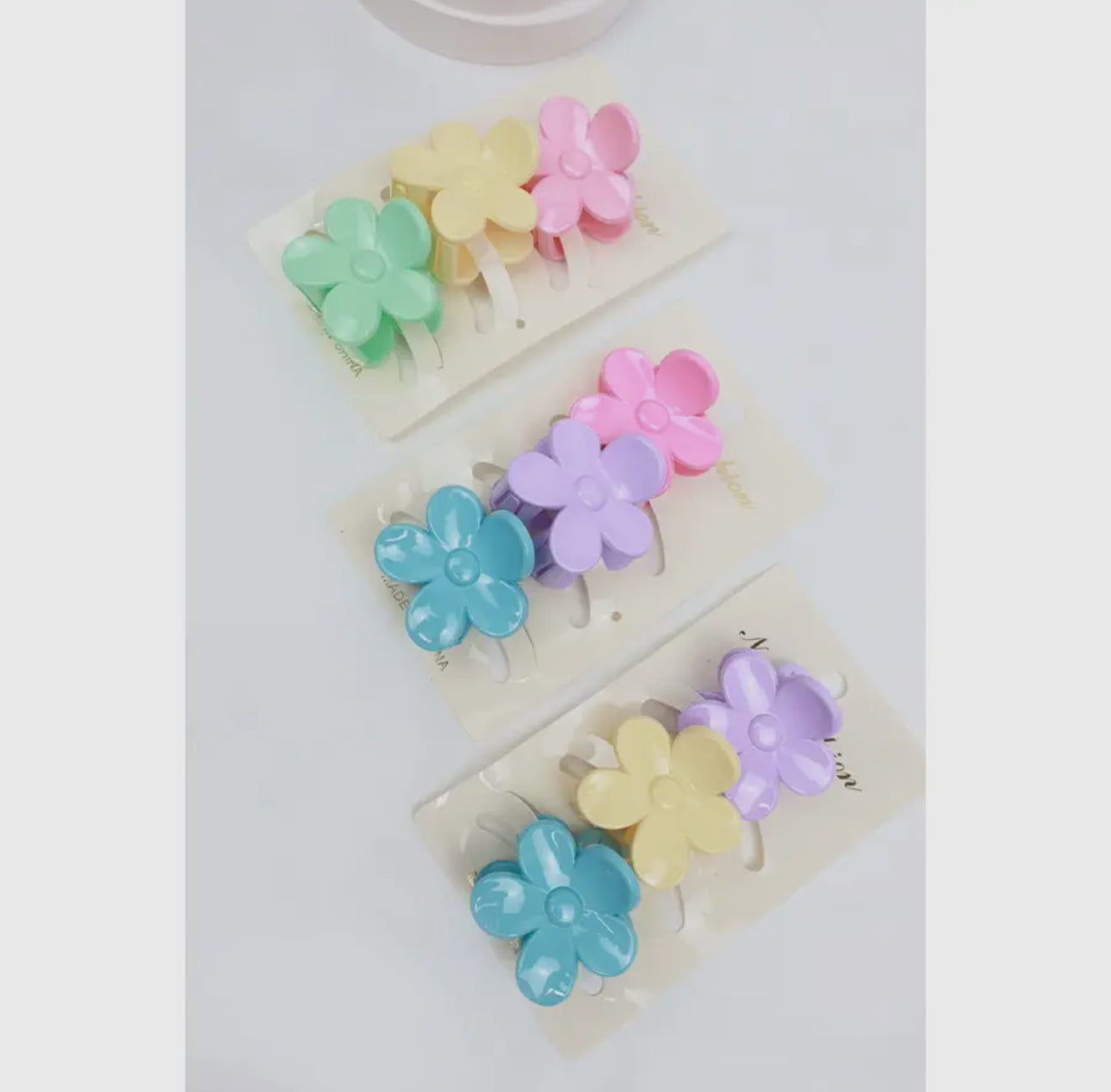 Mini Flower Hair Claws