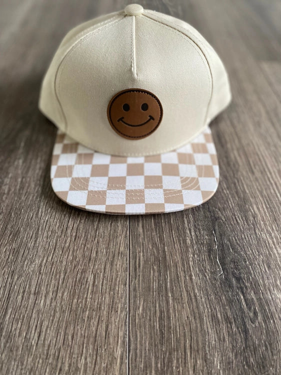 Checker Happy Snapback